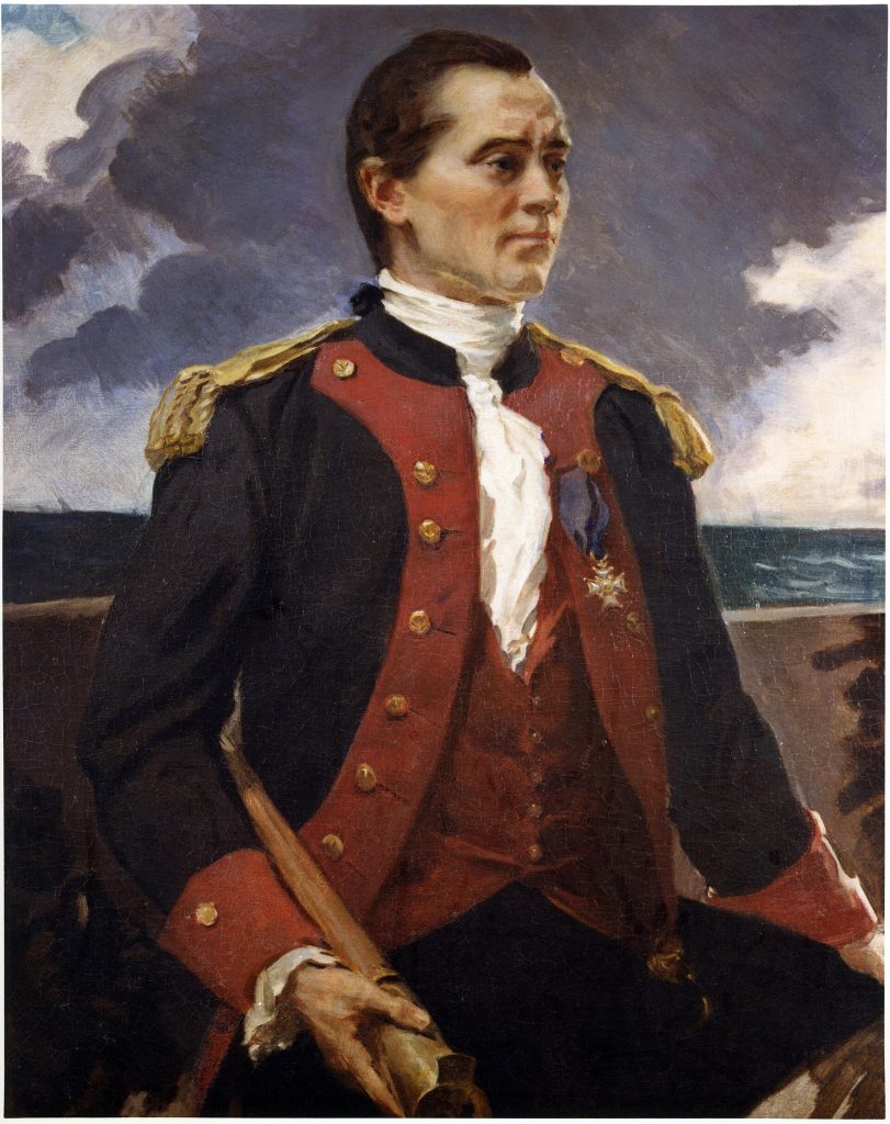 John Paul Jones depicted in a 1906 portrait by Cecilia Beaux