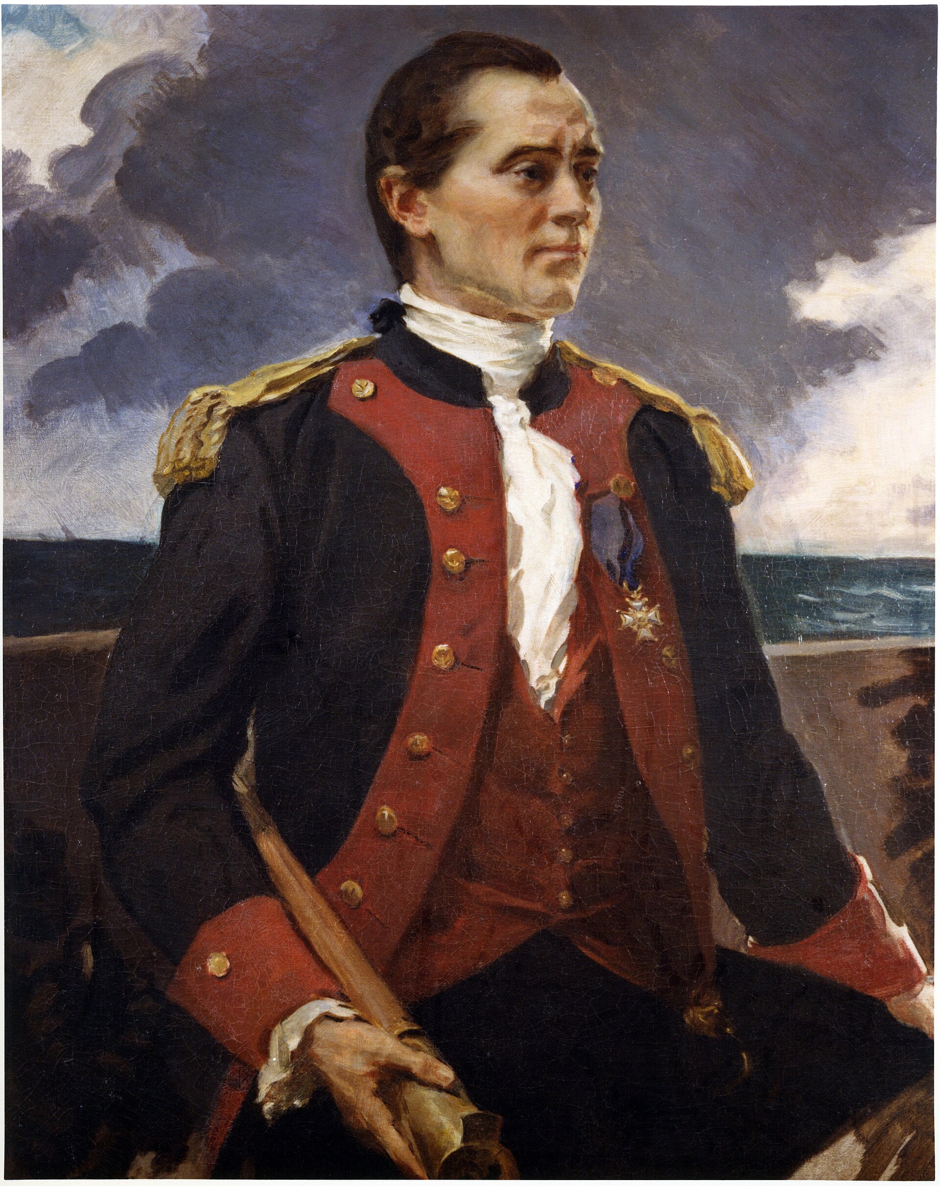 John Paul Jones depicted in a 1906 portrait by Cecilia Beaux