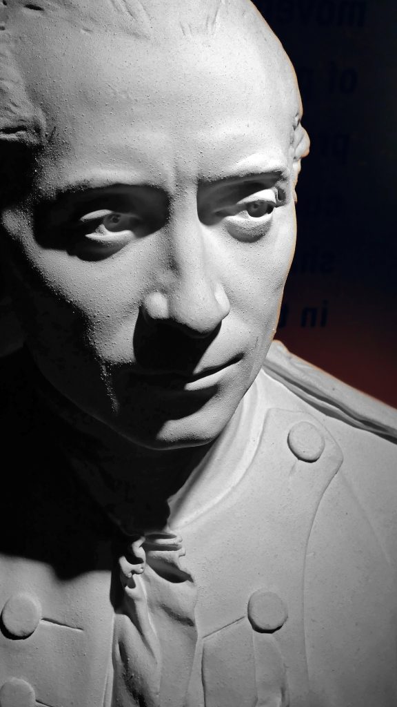 A 1908 plaster casting of John Paul Jones taken from an original model in 1781 by Jean-Antoine Houdon, now housed at the National Maritime Museum in Greenwich, London